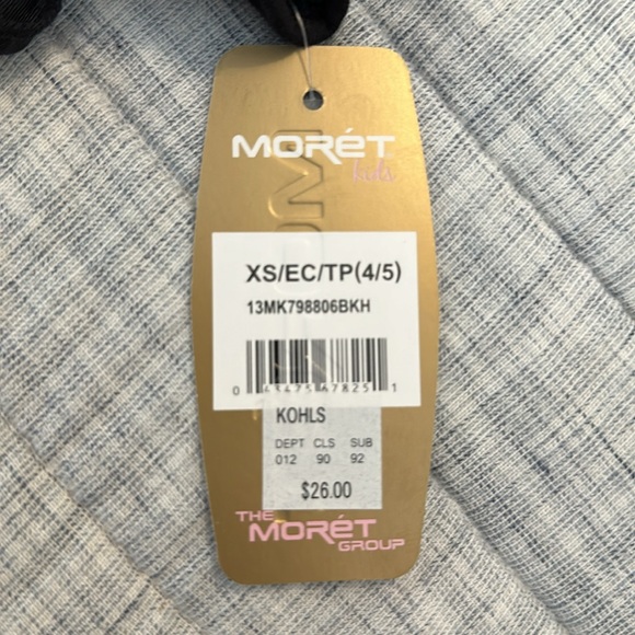 NWT Girl’s Moret Leotard embellished with silver design - Picture 4 of 4